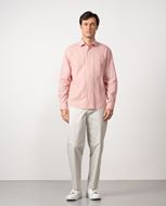 Foto de Camisa lino y algodón rosa lavado