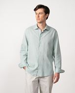 Foto de Camisa lino y algodón verde salvia
