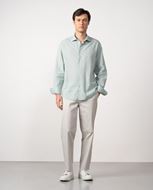 Foto de Camisa lino y algodón verde salvia