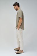 Picture of Camisa bowling verde caqui en tencel