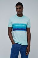 Foto de Camiseta azul agua estampado olas de mar