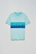 Foto de Camiseta azul agua estampado olas de mar