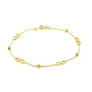 Foto de Pulsera oro amarillo 18kt infinitos 