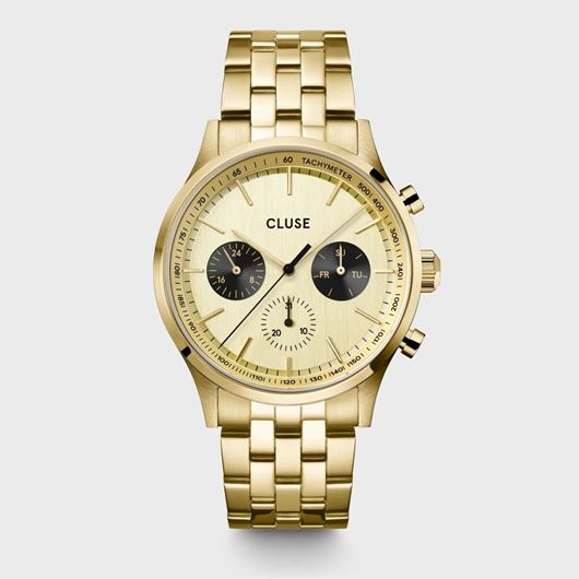 Foto de Reloj Anthéor Multifunction Watch Steel Black, Full Gold Colour