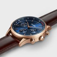 Foto de Reloj Anthéor Multifunction Watch Leather Blue, Rose Gold Colour