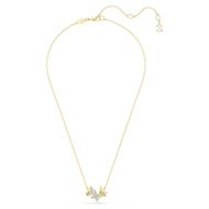 Foto de Collar Idyllia Lilia, Mariposa, Blanco, Baño tono oro