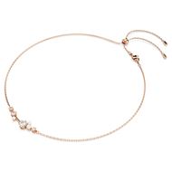 Foto de Collar Constella, Crystal Pearl, Tallas redondas, Blanco, Baño tono oro rosa