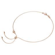 Foto de Collar Constella, Crystal Pearl, Tallas redondas, Blanco, Baño tono oro rosa
