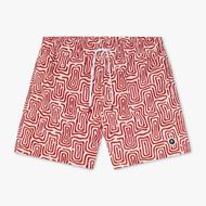 Picture of Bañador Labyrinth beige y rojo