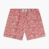 Picture of Bañador Labyrinth beige y rojo