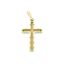 Foto de Cruz de oro amarillo 18kt acabado mate y brillo 20x13mm