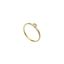 Foto de Anillo de oro amarillo 18kt y un chatón de circonita rosa