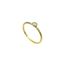Foto de Anillo de oro amarillo 18kt y un chatón de circonita blanca