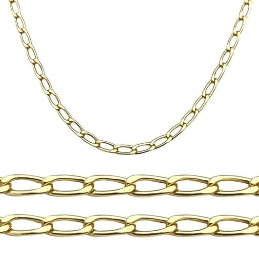 Foto de Cadena de oro amarillo 18kt eslabón bilbao, grosor 2,20mm, longitud 60cm