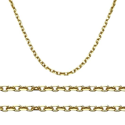 Foto de Cadena oro 18kt eslabón forzado, longitud 50cm