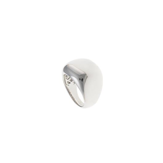 Foto de Sortijas plata rodio rectangulo liso