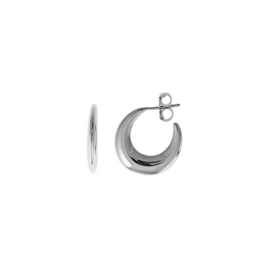 Foto de Pendientes plata rodio aro liso