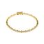 Foto de Pulsera plata chapado dorado circonitas blancas brillantes