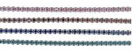 Picture of Pulsera Blink plata rodio circonitas brillantes rodonita 15+3cm