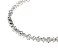Foto de Pulsera Astral plata rodio circonitas blancas brillantes circulos