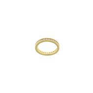 Foto de Anillo full eternity de plata baño oro y circonitas talla princesa
