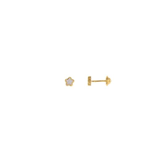 Foto de Pendientes de bebé flor de nácar