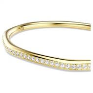 Foto de Brazalete Dextera baño tono oro forma octogonal color blanco talla M