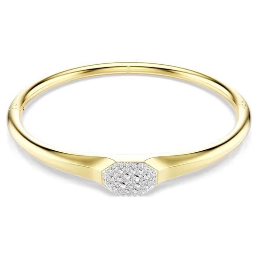 Foto de Brazalete Dextera baño tono oro color blanco talla M