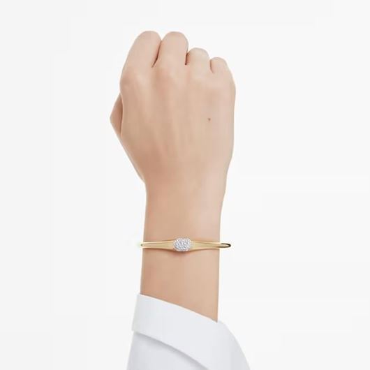 Foto de Brazalete Dextera baño tono oro color blanco talla S