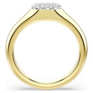 Foto de Anillo Dextera baño tono oro tallas mixtas color blanco Talla 55