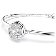 Foto de Brazalete Dextera baño rodio talla redonda color blanco
