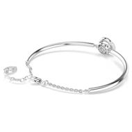 Foto de Brazalete Dextera baño rodio talla redonda color blanco