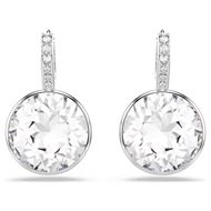 Foto de Pendientes Millenia baño rodio talla redonga color blanco
