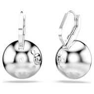 Foto de Pendientes Millenia baño rodio talla redonga color blanco