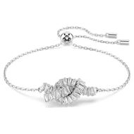 Foto de Pulsera Mtrix Nudo baño rodio talla baguette color blanco talla M