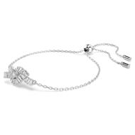 Foto de Pulsera Mtrix Nudo baño rodio talla baguette color blanco talla M