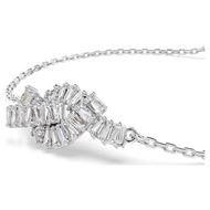 Foto de Pulsera Mtrix Nudo baño rodio talla baguette color blanco talla M