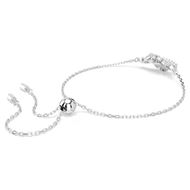 Foto de Pulsera Mtrix Nudo baño rodio talla baguette color blanco talla M