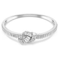 Foto de Brazalete Matrix Nudo baño rodio talla baguette color blanco talla M