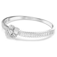 Foto de Brazalete Matrix Nudo baño rodio talla baguette color blanco talla M