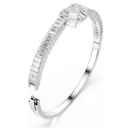 Foto de Brazalete Matrix Nudo baño rodio talla baguette color blanco talla M