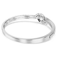 Foto de Brazalete Matrix Nudo baño rodio talla baguette color blanco talla M