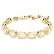Foto de Pulsera Tennis Millenia baño tono oro talla octogonal color caramelo talla M