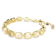 Foto de Pulsera Tennis Millenia baño tono oro talla octogonal color caramelo talla M