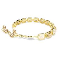 Foto de Pulsera Tennis Millenia baño tono oro talla octogonal color caramelo talla M