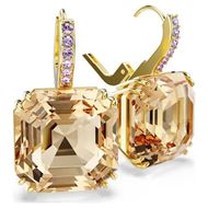 Foto de Pendientes Millenia baño tono oro tallas mixtas color caramelo y morado
