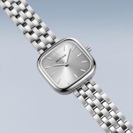 Foto de Reloj Classic plateado y esfera plateada cuadrada 26mm