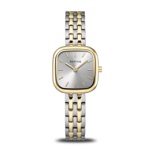 Foto de Reloj Classic bicolor y esfera plateada cuadrada 26mm