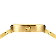 Foto de Reloj Classic dorado y esfera blanca cuadrada 26mm