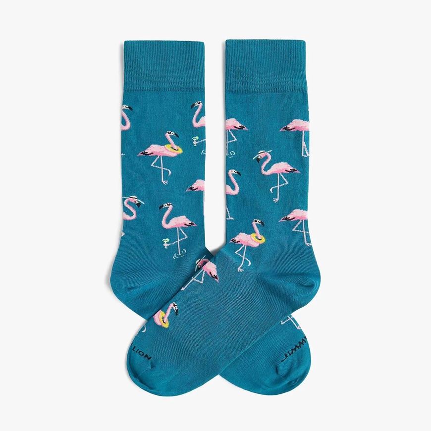 Foto de Calcetines Funky Flamingo Verdes Talla M